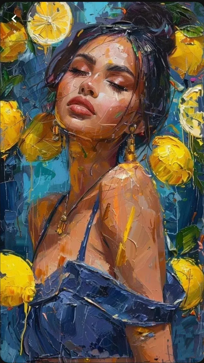 کیت نقاشی دختر و درخت لیمو