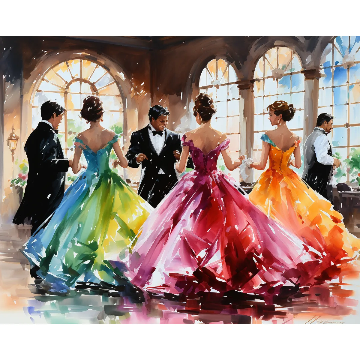 کیت نقاشی تالار رقص