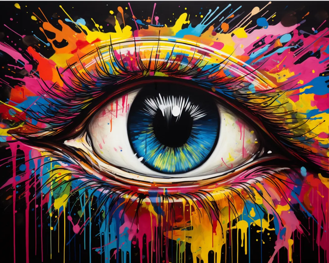 کیت نقاشی چشم رنگ ها