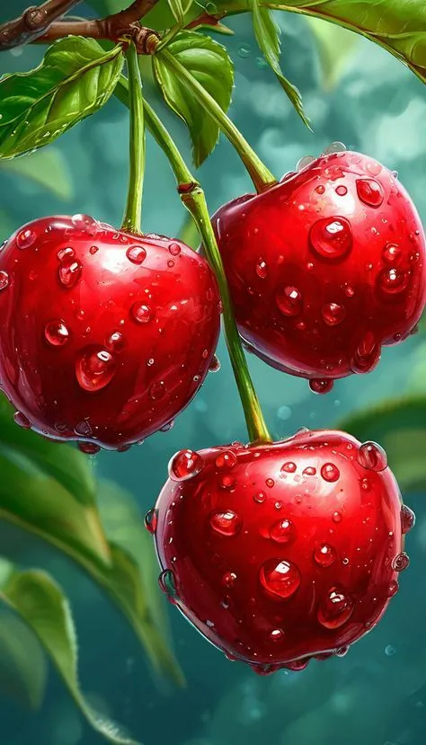 کیت نقاشی شبنم بر شاخه گیلاس