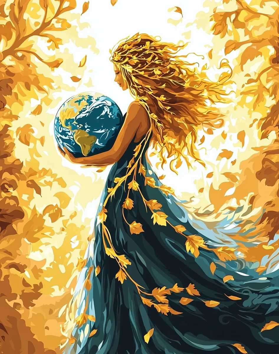 کیت نقاشی الهه پاییز