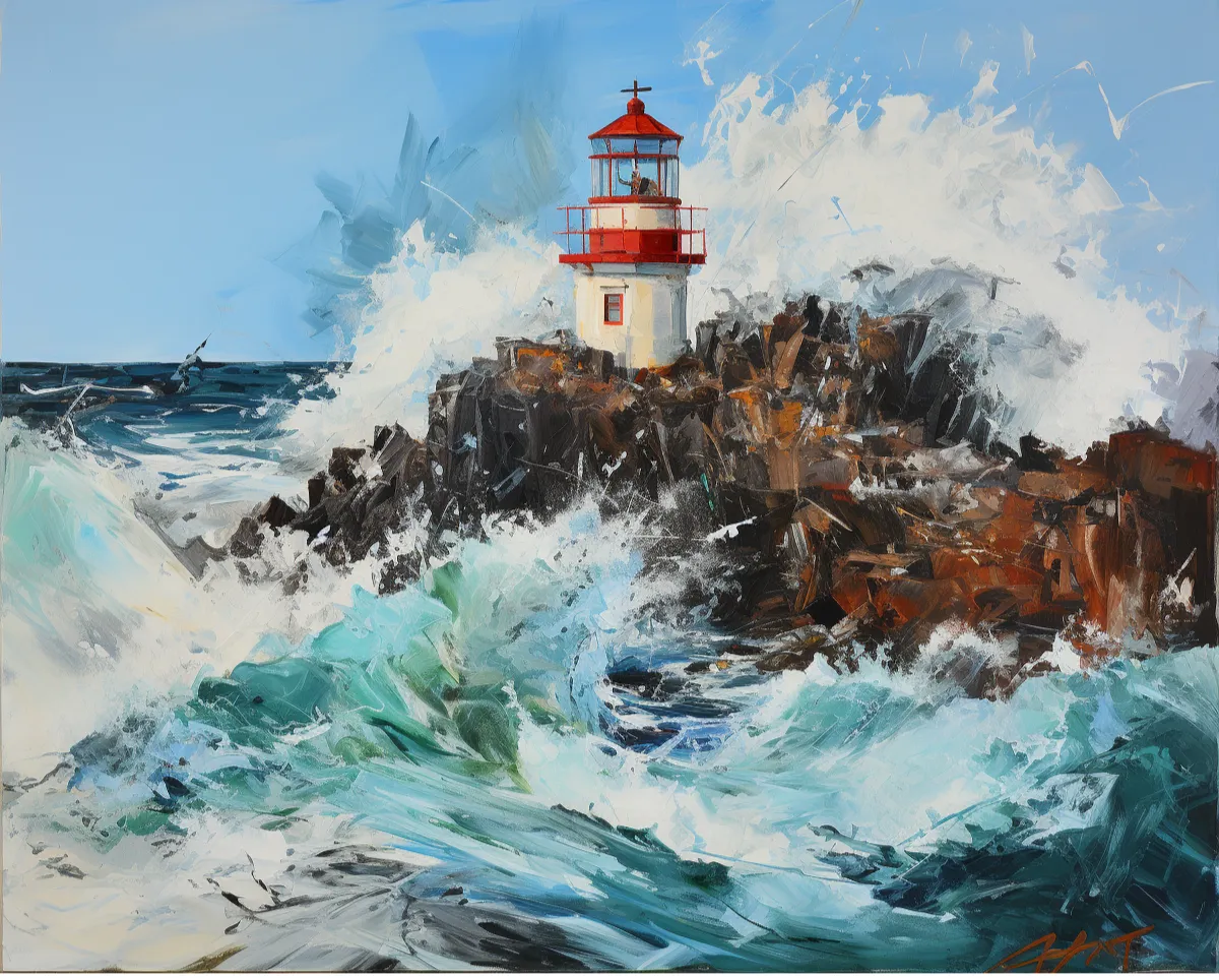 کیت نقاشی فانوس در دل طوفان