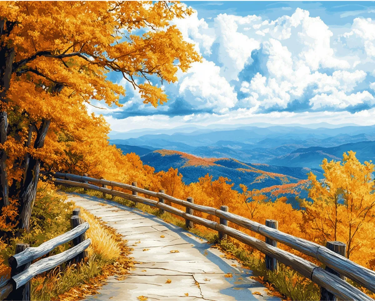 کیت نقاشی به درون پاییز