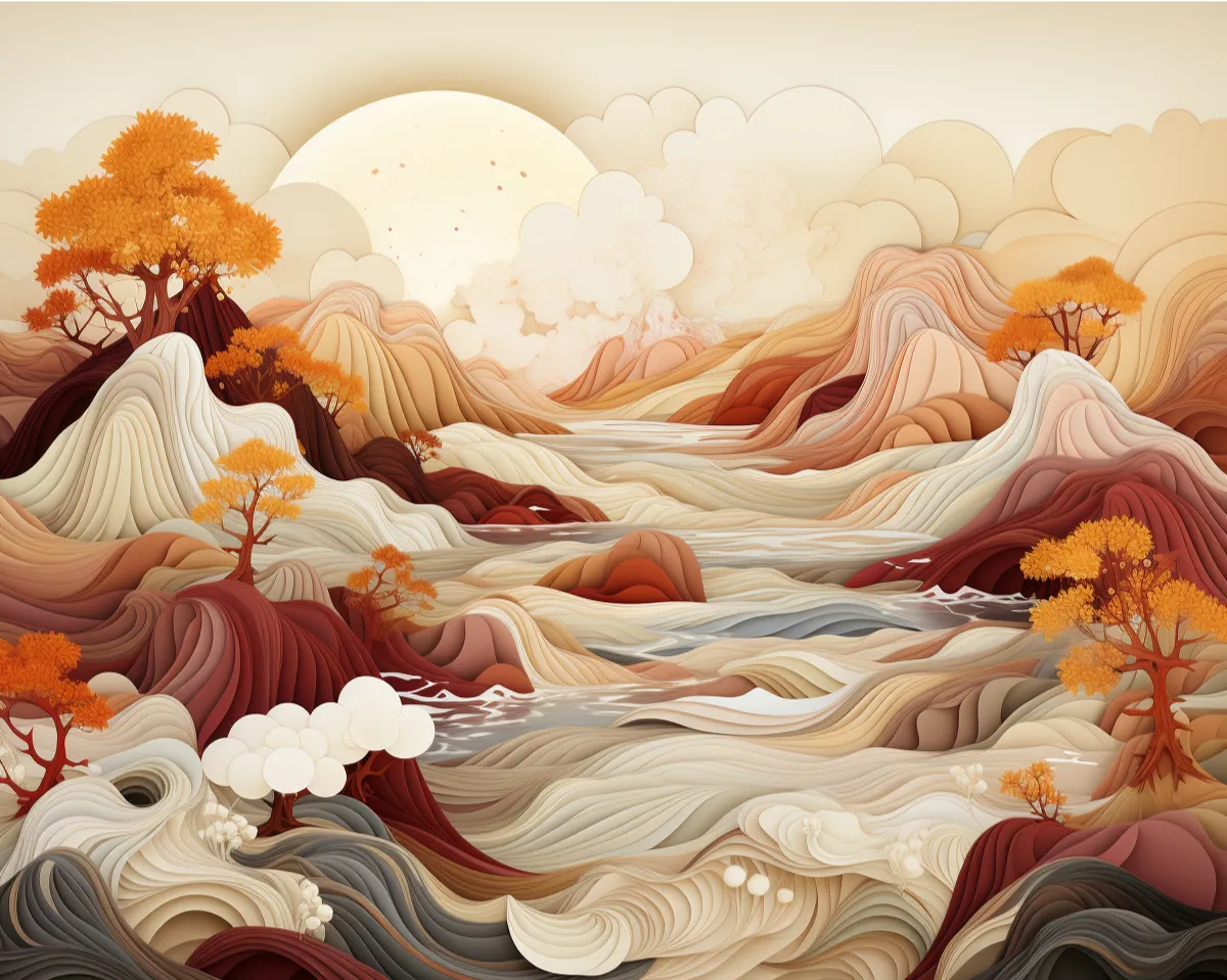 کیت نقاشی سرزمین سپیدارها