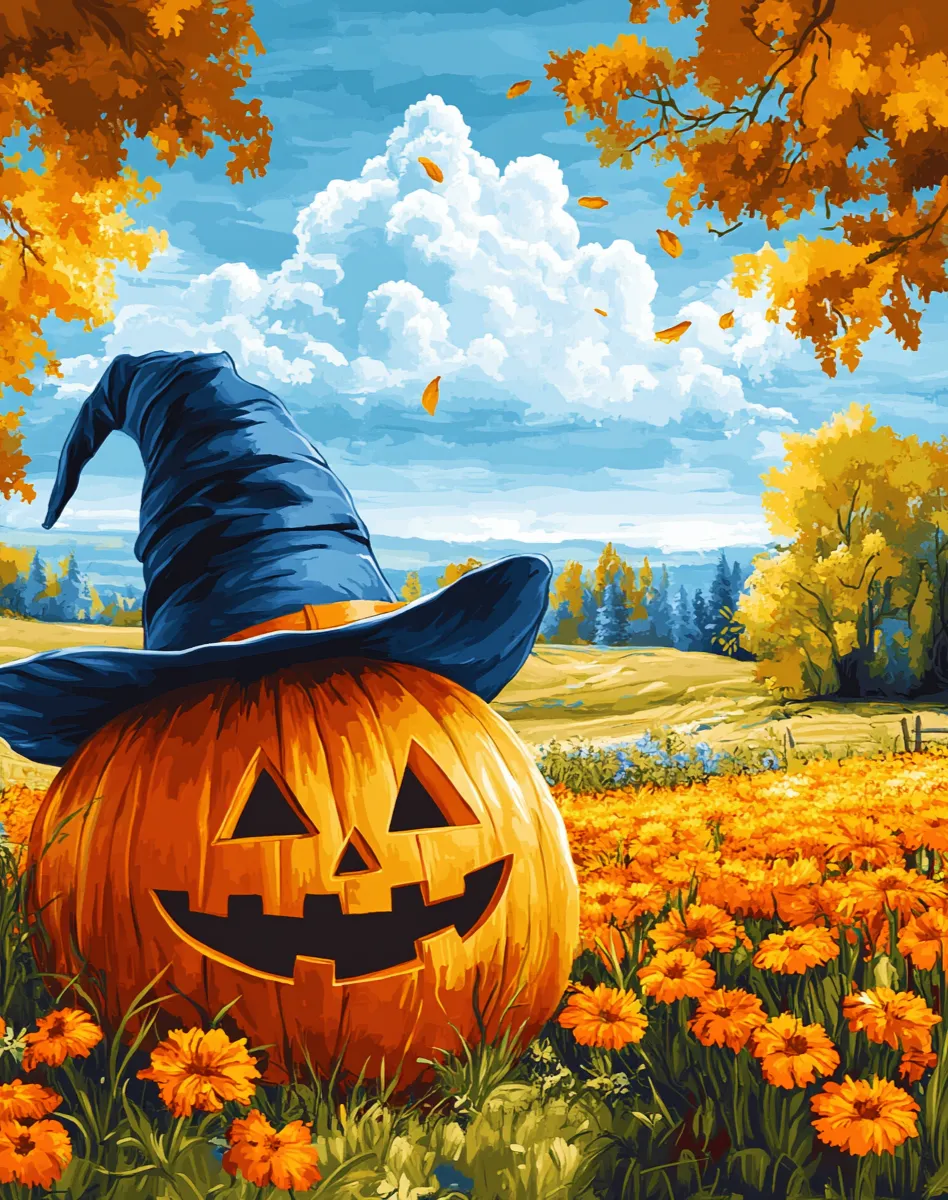 کیت نقاشی هالووین در مزرعه