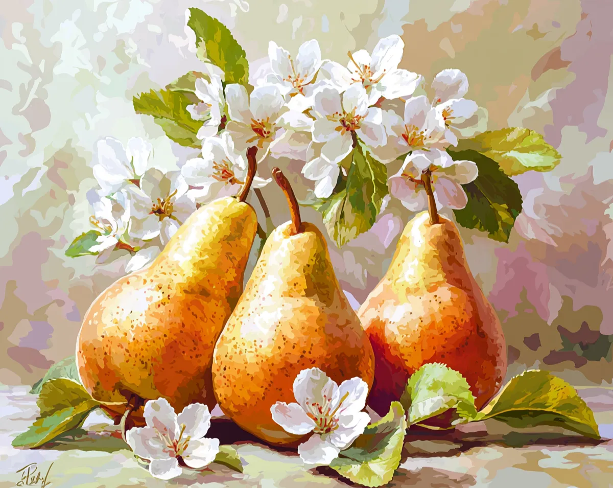 کیت نقاشی شکوفه گلابی