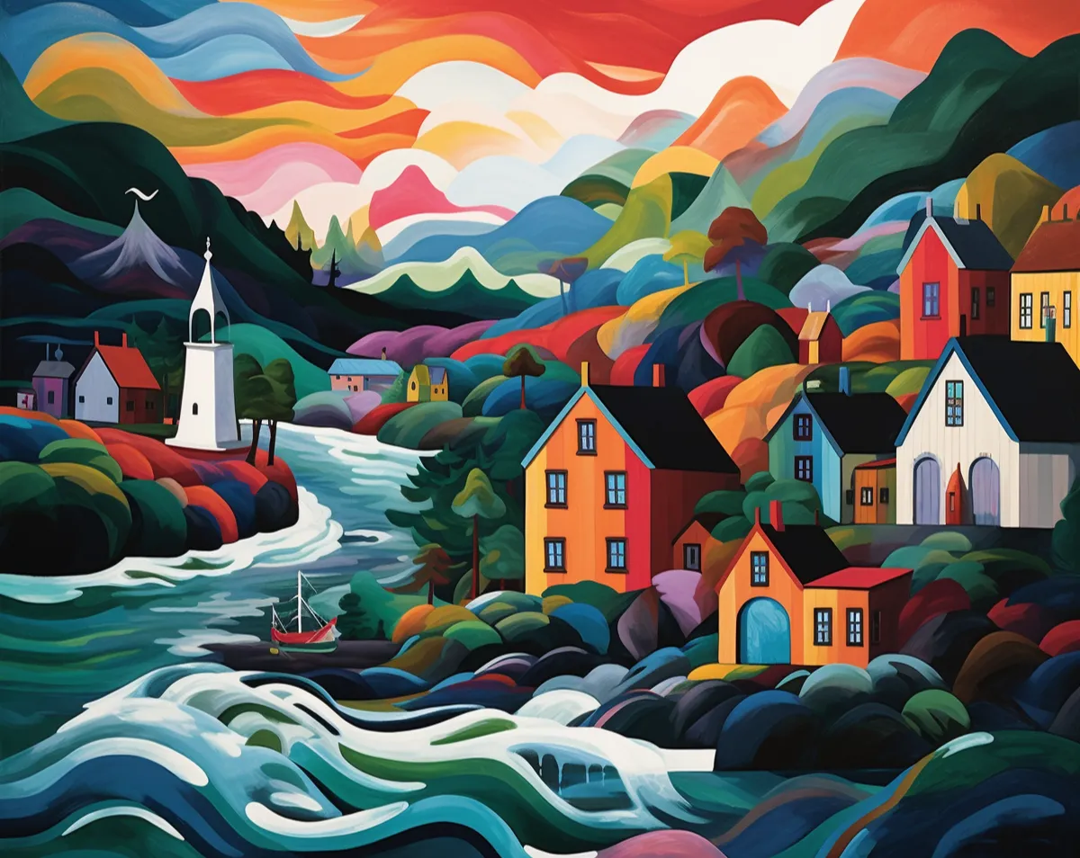 کیت نقاشی دهکده رنگ ها