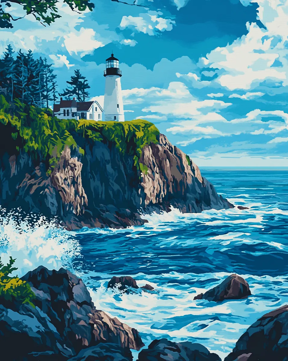 کیت نقاشی بر بالای صخره