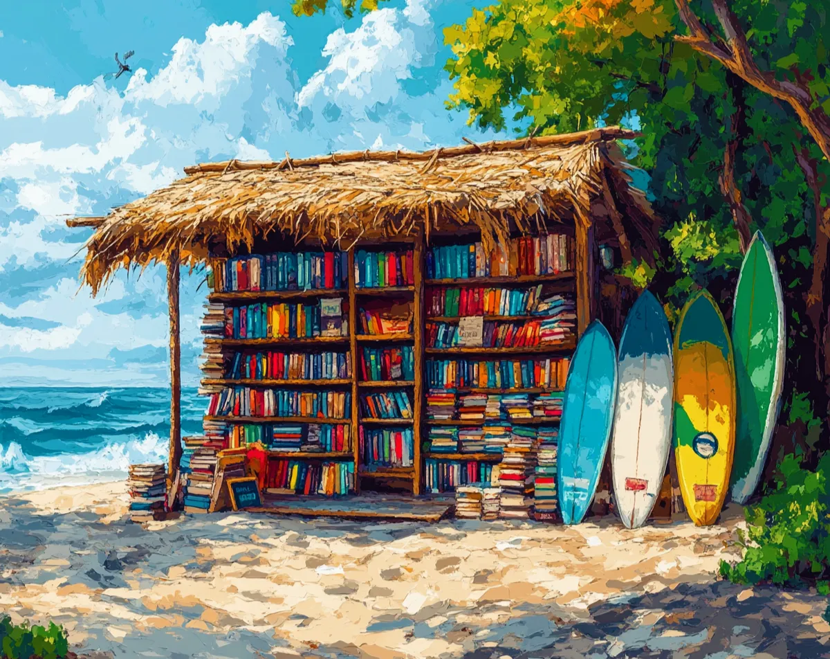 کیت نقاشی کتابخانه ساحلی
