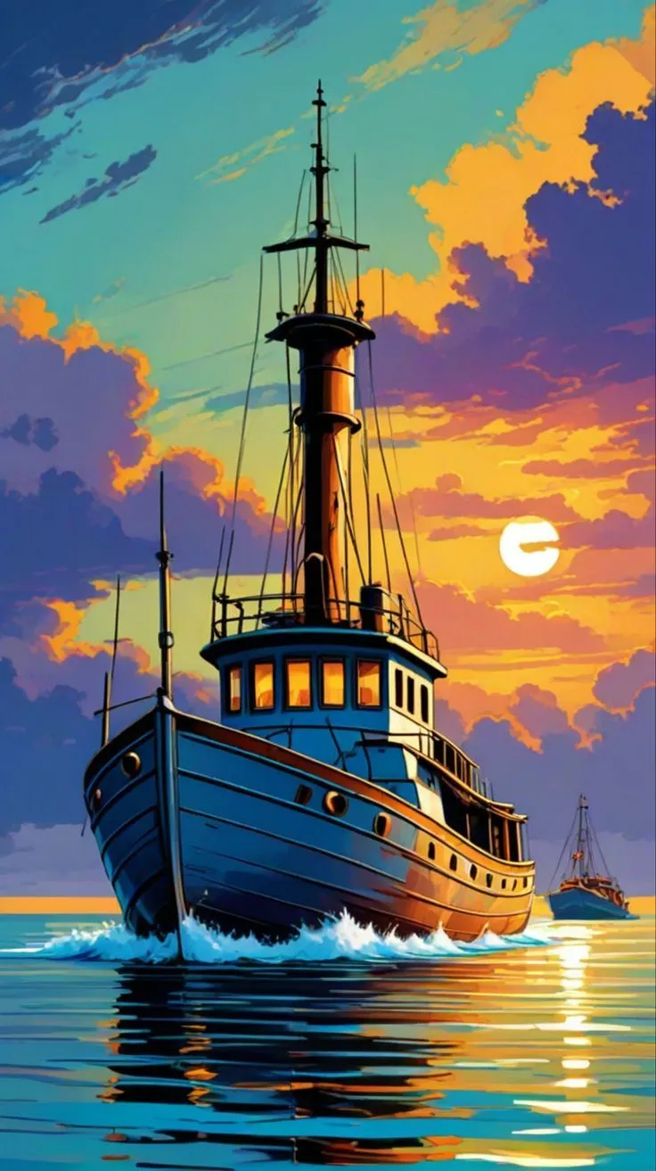 کیت نقاشی بازگشت به ساحل