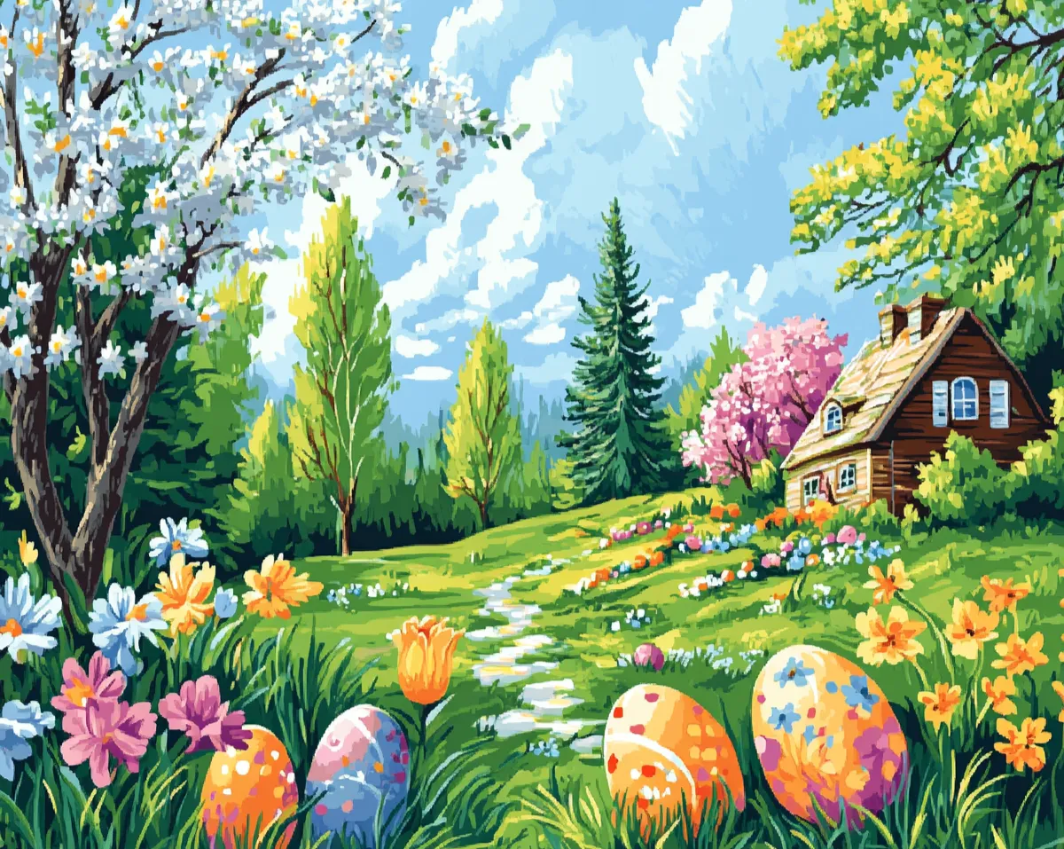 کیت نقاشی خانه شکوفه