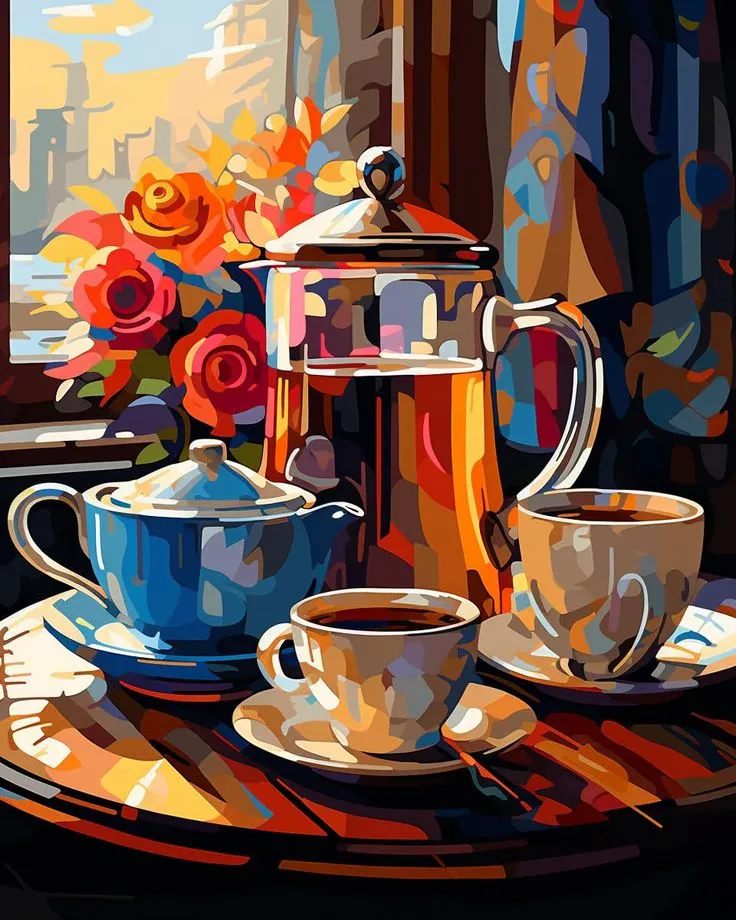 کیت نقاشی چای عصر