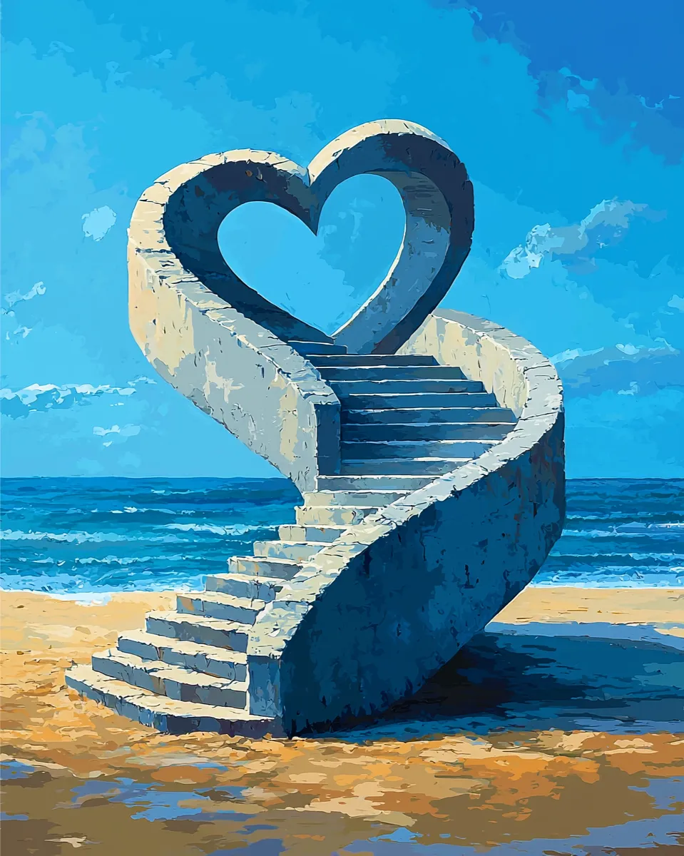 کیت نقاشی مارپیچ عشق