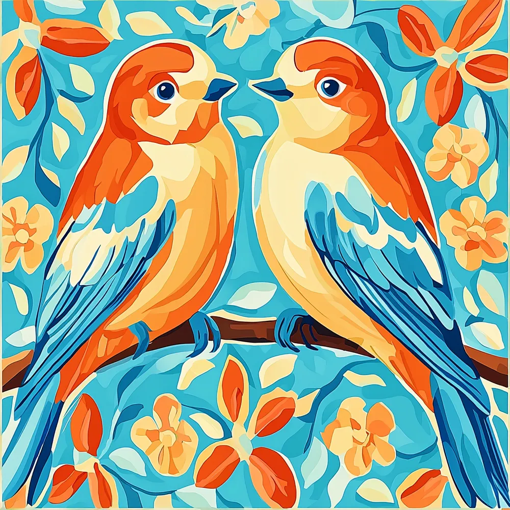 کیت نقاشی عشق فیروزه ای