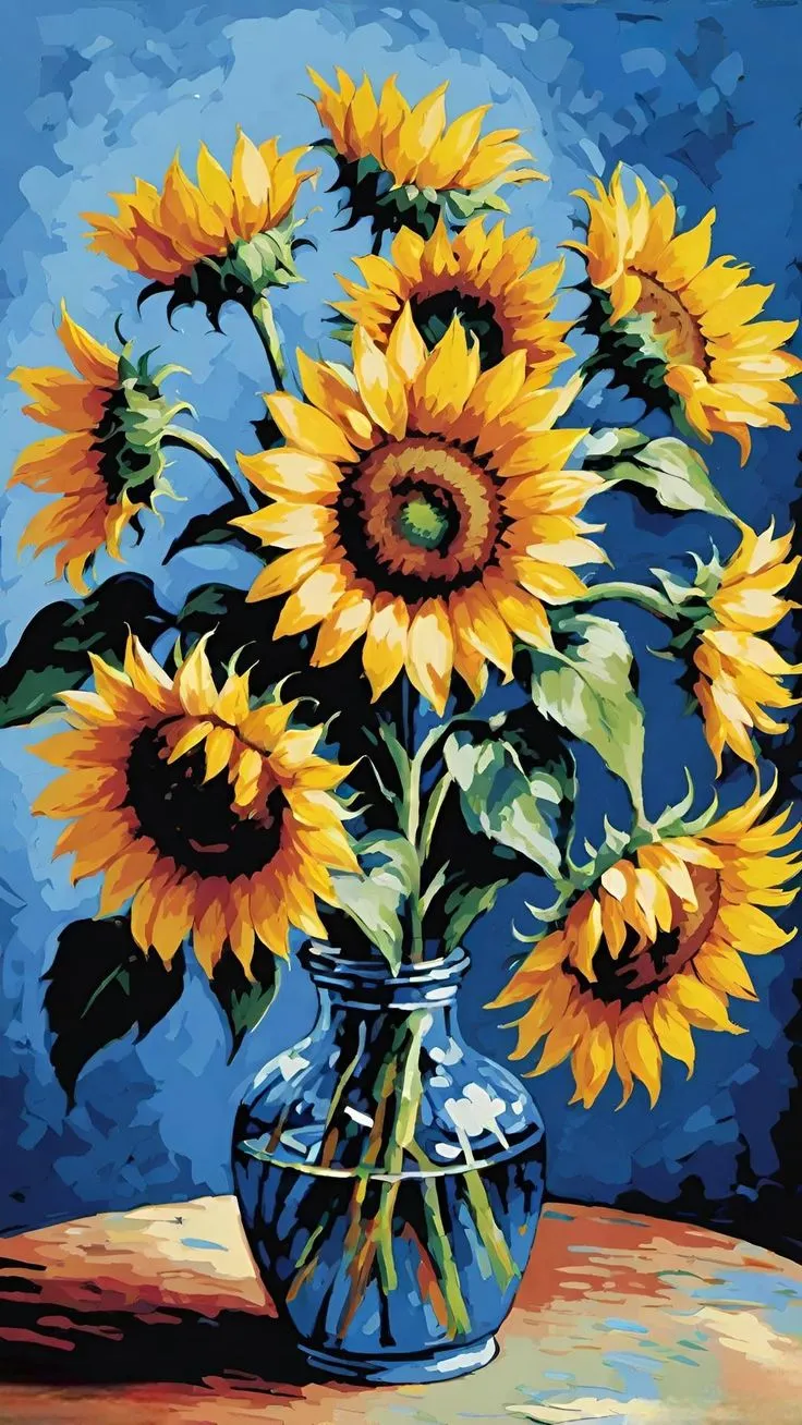 کیت نقاشی سمفونی آفتابگردان