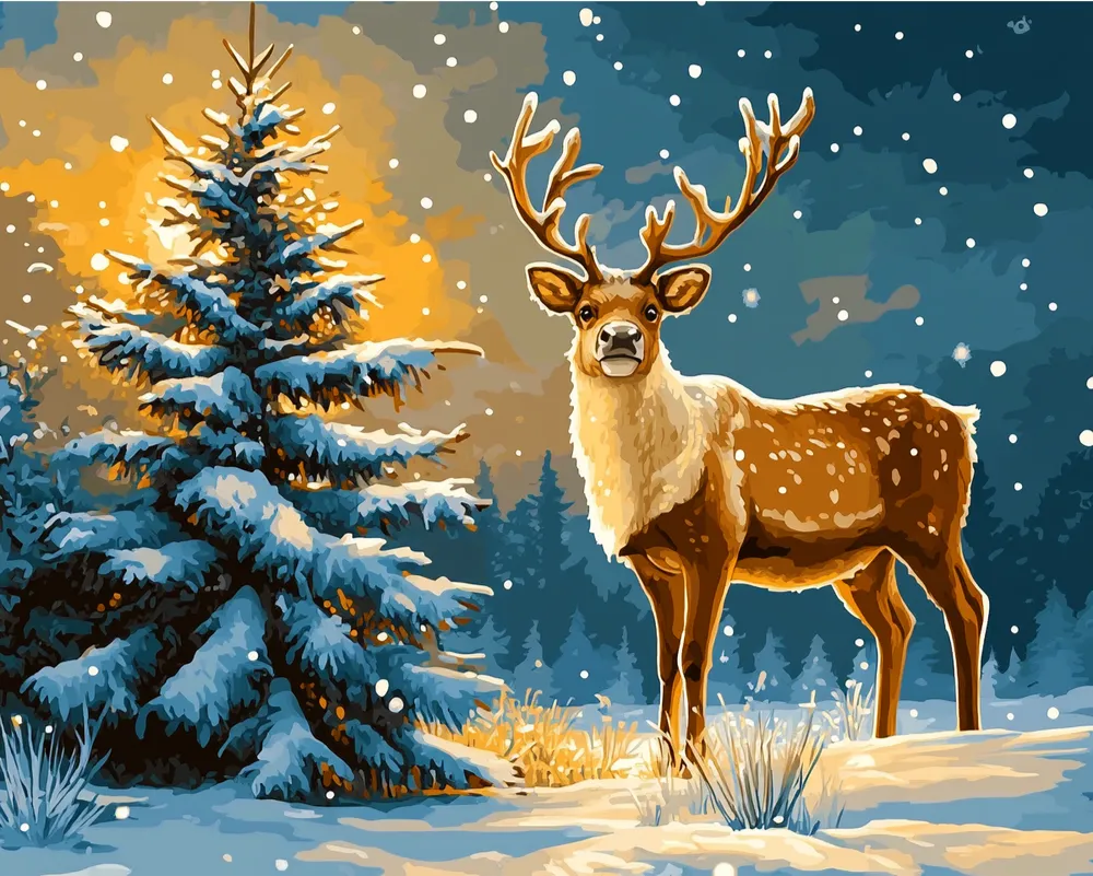 کیت نقاشی شب شاخ طلایی