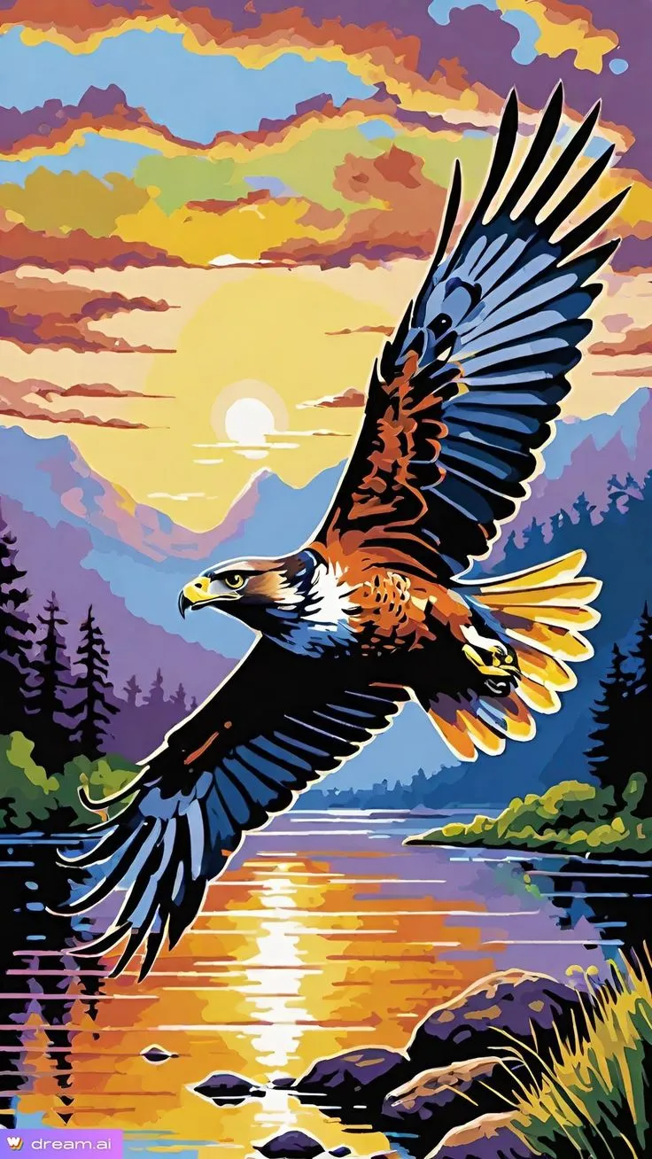 کیت نقاشی پرواز طلوع