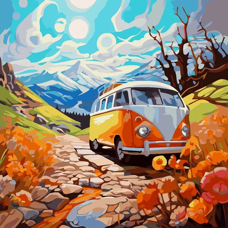 کیت نقاشی ماجراجویی ون نارنجی