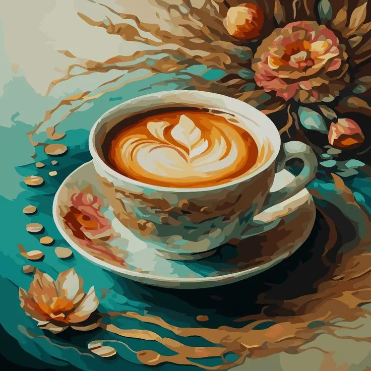 کیت نقاشی لاته صبحگاهی