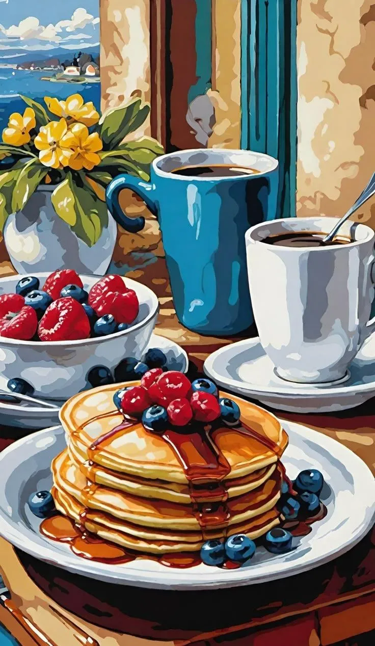 کیت نقاشی پنکیک صبحگاهی