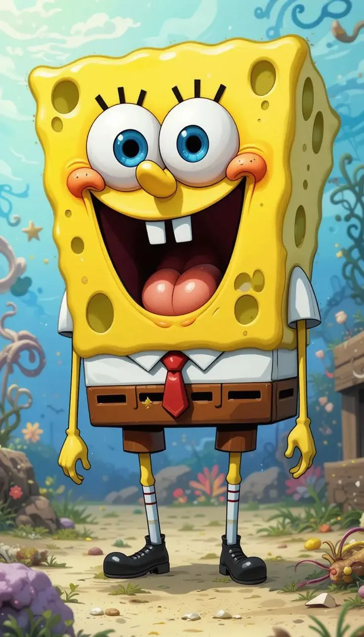 کیت نقاشی خنده ی باب اسفنجی