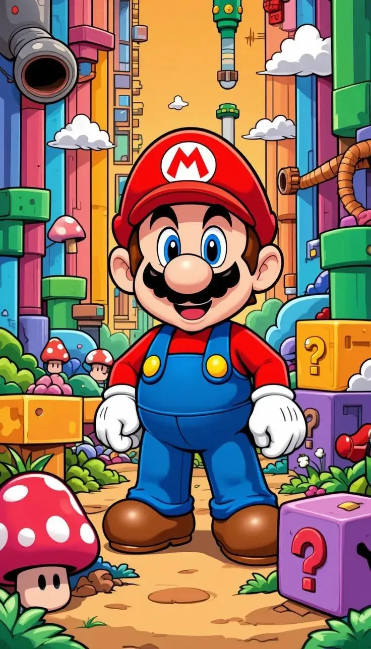 کیت نقاشی قارچ های ماریو