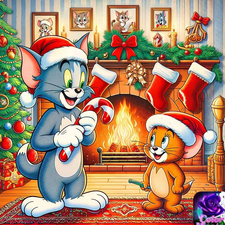 کیت نقاشی کریسمس تام و جری