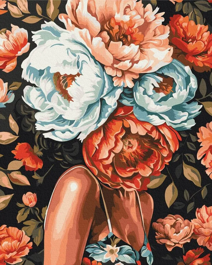 کیت نقاشی غرق گل