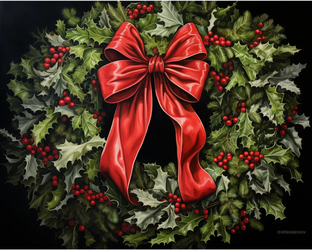 کیت نقاشی حلقه کریسمس