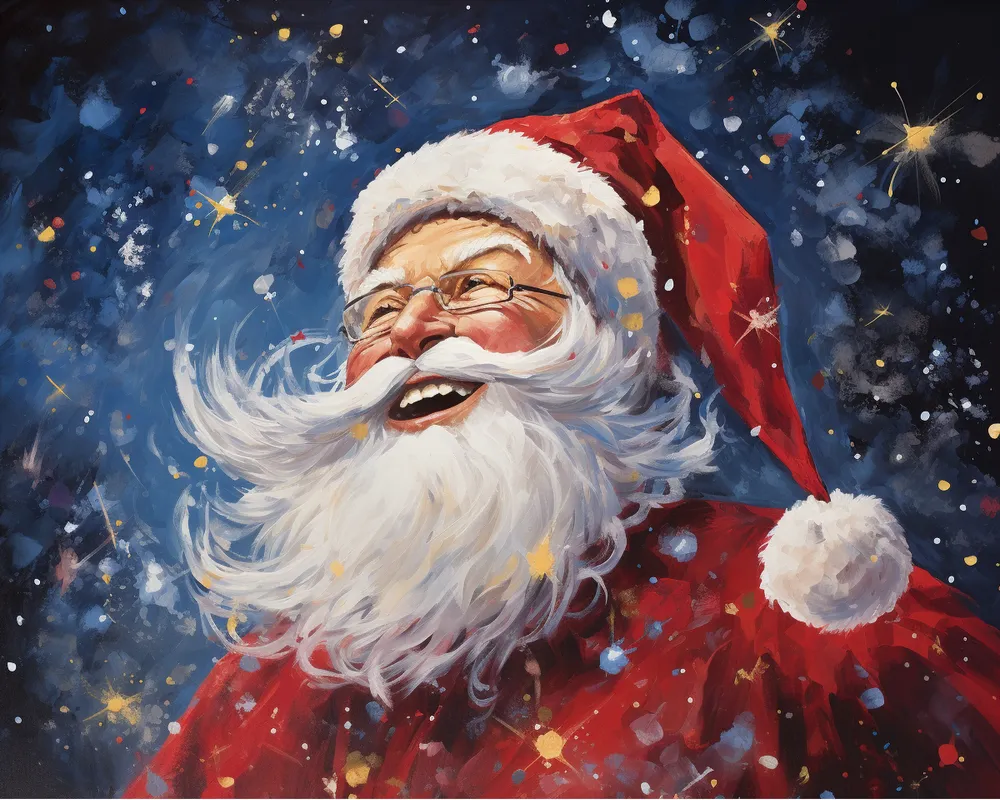 کیت نقاشی بابانوئل خندان