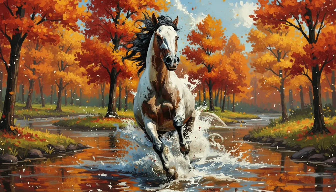 بوم نقاشی با اعداد تازنده پاییز